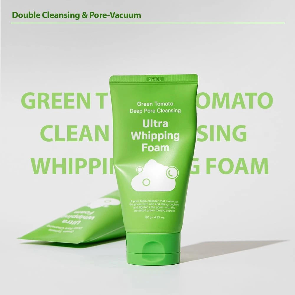 Sungboon Editor Green Tomato Deep Pore Cleansing Ultra Whipping Foam 120g
