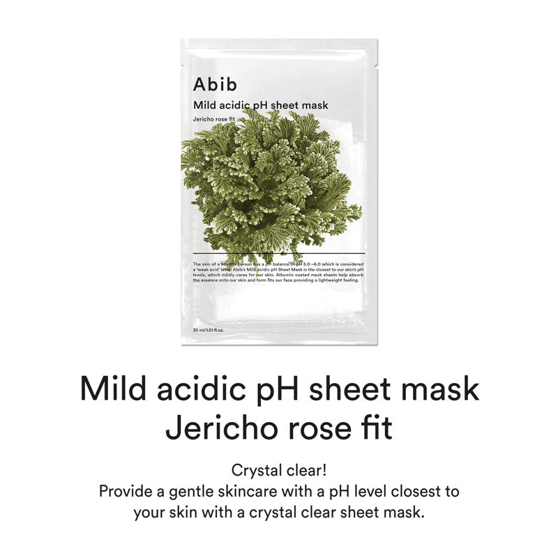 Abib Mild Acidic pH Sheet Mask Jericho Rose 30ml Lakinza K-beauty
