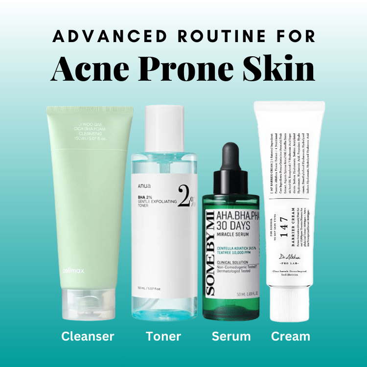 Advanced Acne Skincare Routine Lakinza K-beauty
