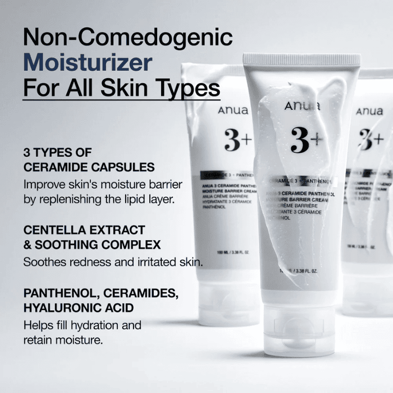 Anua 3 Ceramide Panthenol Moisture Barrier Cream 100ml Lakinza K-beauty