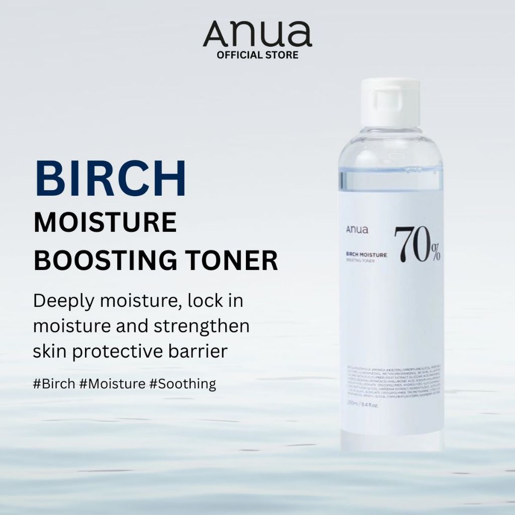 Anua Birch Moisture Boosting Face Toner 250ml Lakinza K-beauty