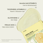 Anua Green Lemon Vita C Blemish Serum Mask 25ml - 1 PC K - beauty Canada