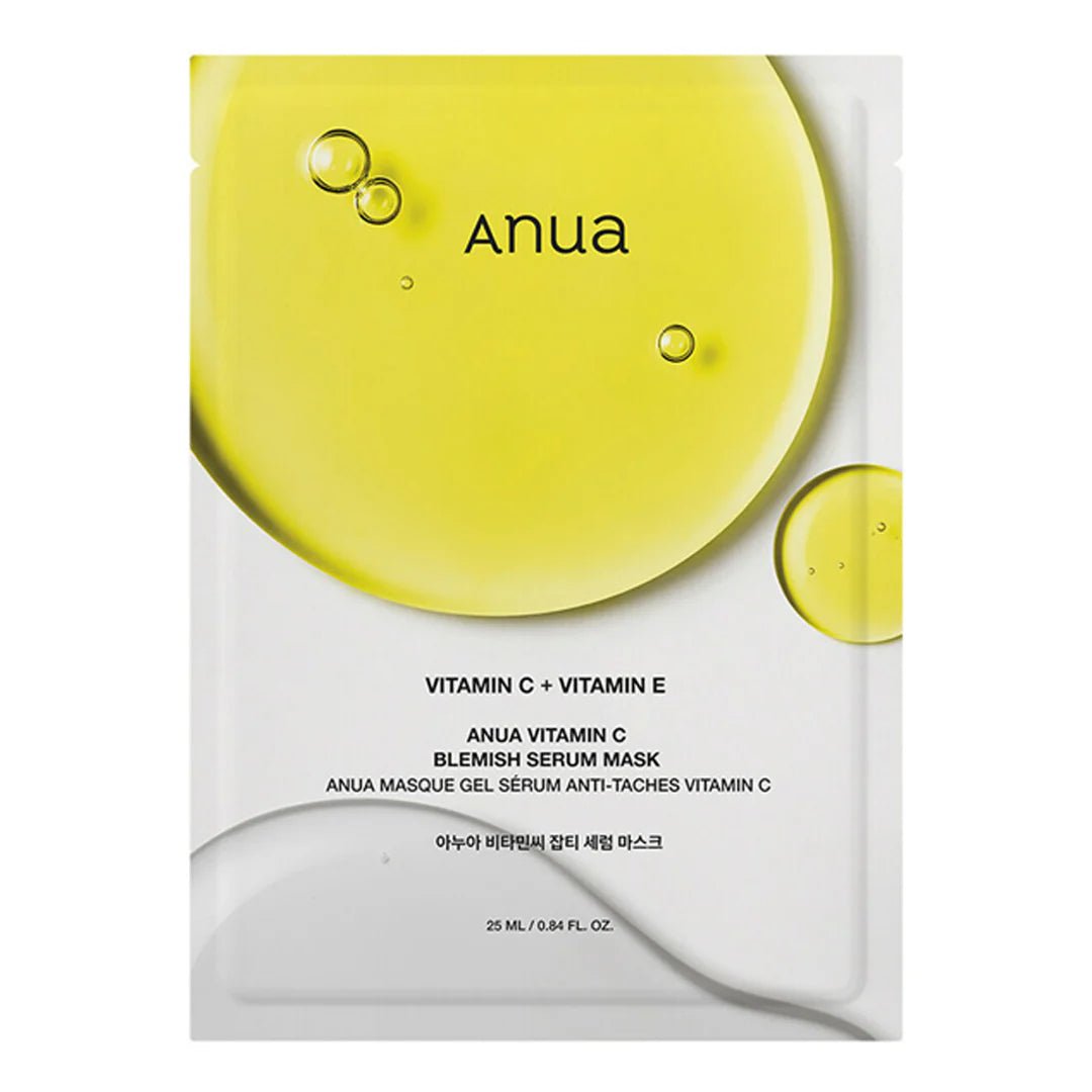 Anua Green Lemon Vita C Blemish Serum Mask 25ml - 1 PC Lakinza K-beauty