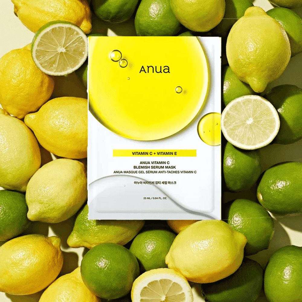 Anua Green Lemon Vita C Blemish Serum Mask 25ml - 1 PC Lakinza K-beauty