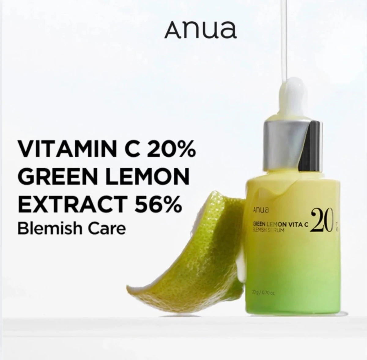 Anua Green Lemon Vitamin C Blemish Serum 20ml Lakinza K-beauty