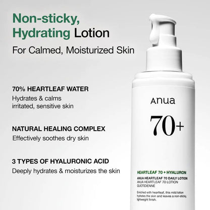 Anua Heartleaf 70% Daily Lotion 200ml | Lakinza K - beauty Canada