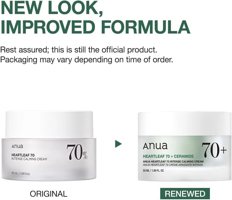 Anua Heartleaf 70% Intense Calming Cream 50ml | Lakinza K - beauty Canada