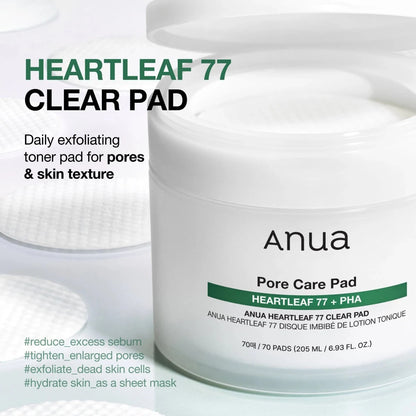 Anua Heartleaf 77% Toner Pad 150ml / 70pads | Lakinza K - beauty Canada