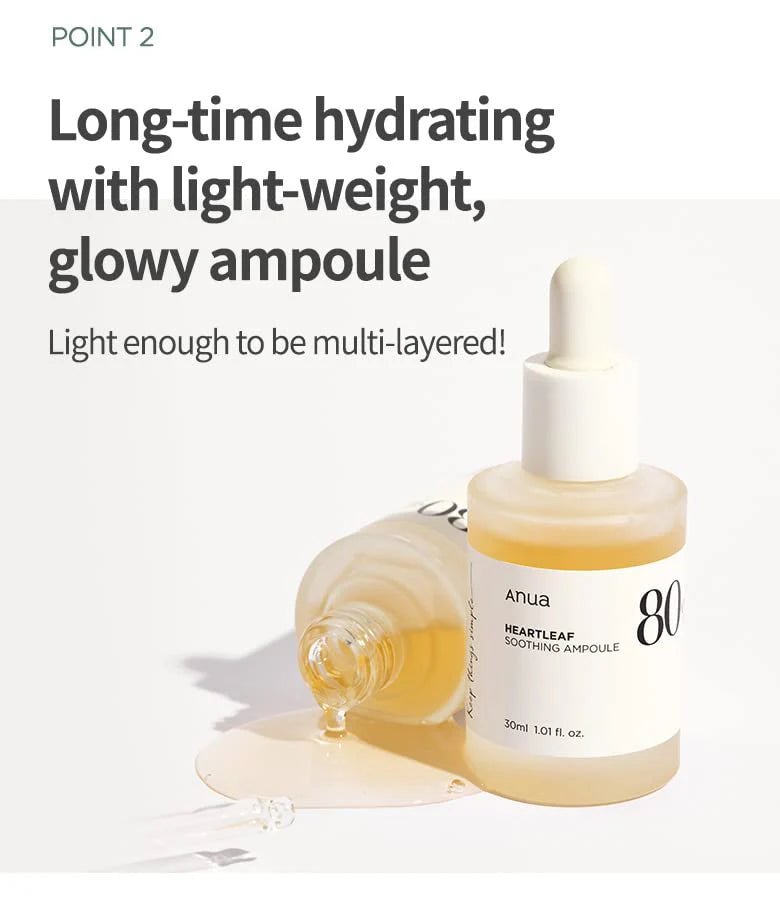 Anua Heartleaf 80% Ampoule 30ml K - beauty Canada