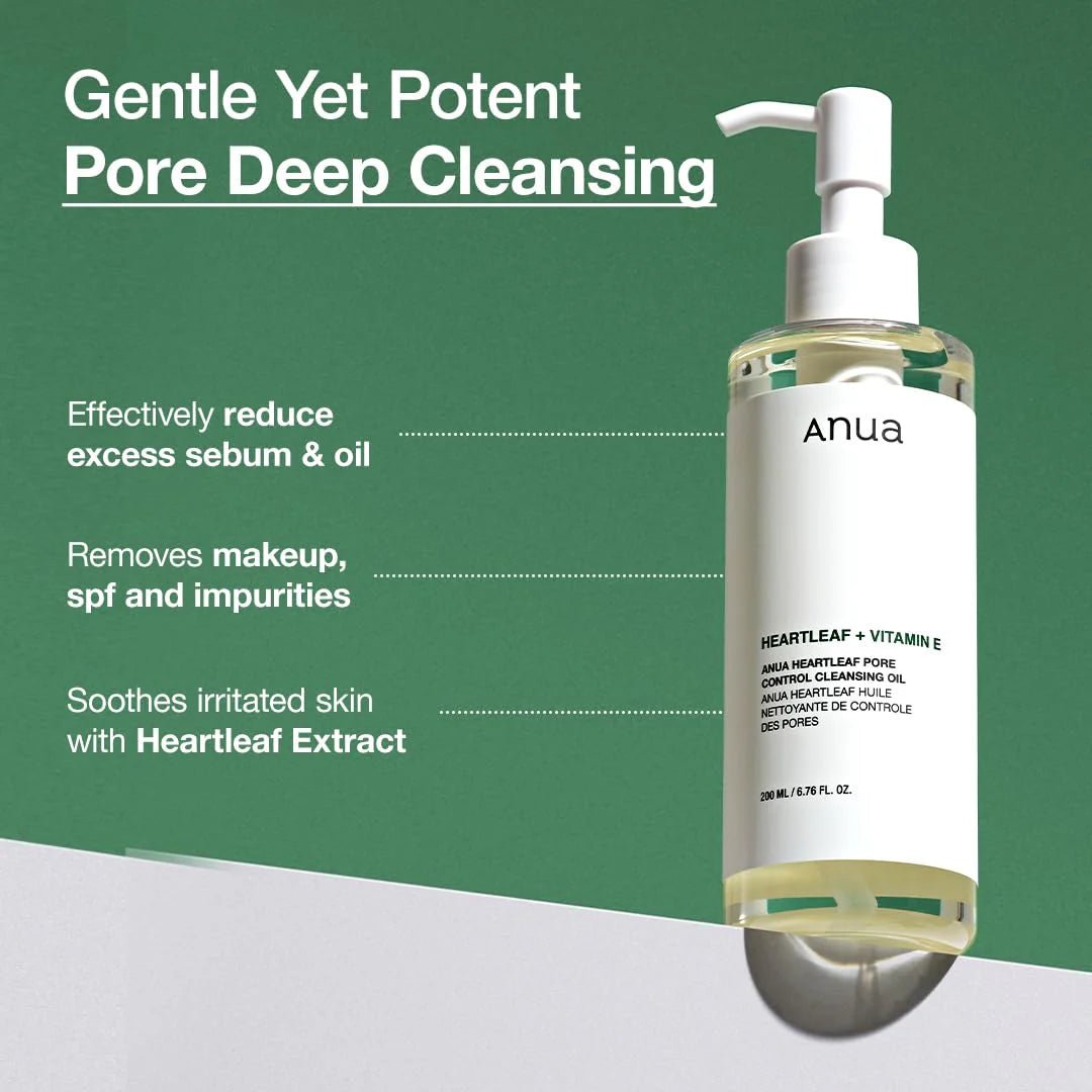 Anua Heartleaf Pore Control Cleansing Oil 200ml | Lakinza K - beauty Canada