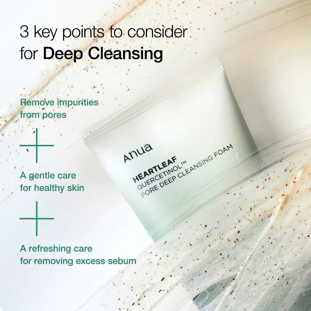 Anua Heartleaf Quercetinol Pore Deep Cleansing Foam 150ml | Lakinza K - beauty Canada