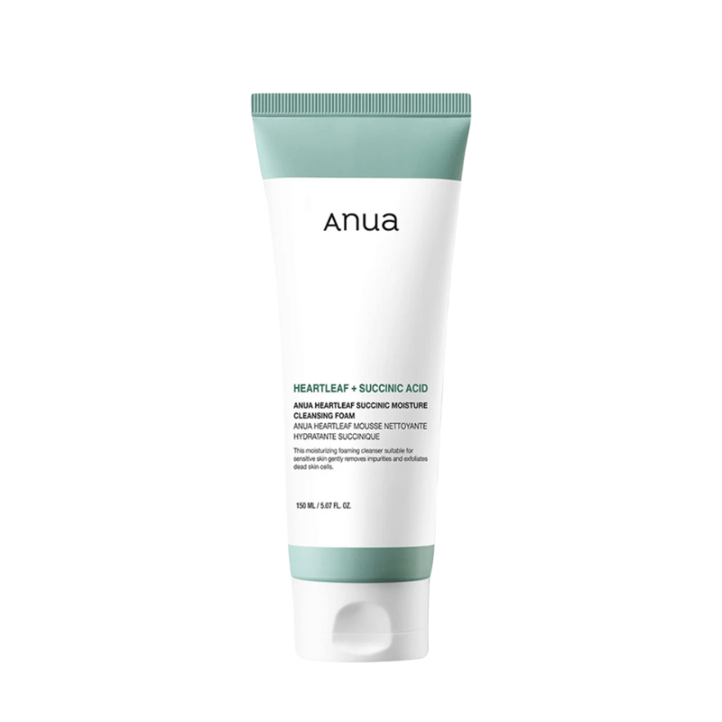Anua Heartleaf Succinic Moisture Cleansing Foam 150ml Lakinza K-beauty