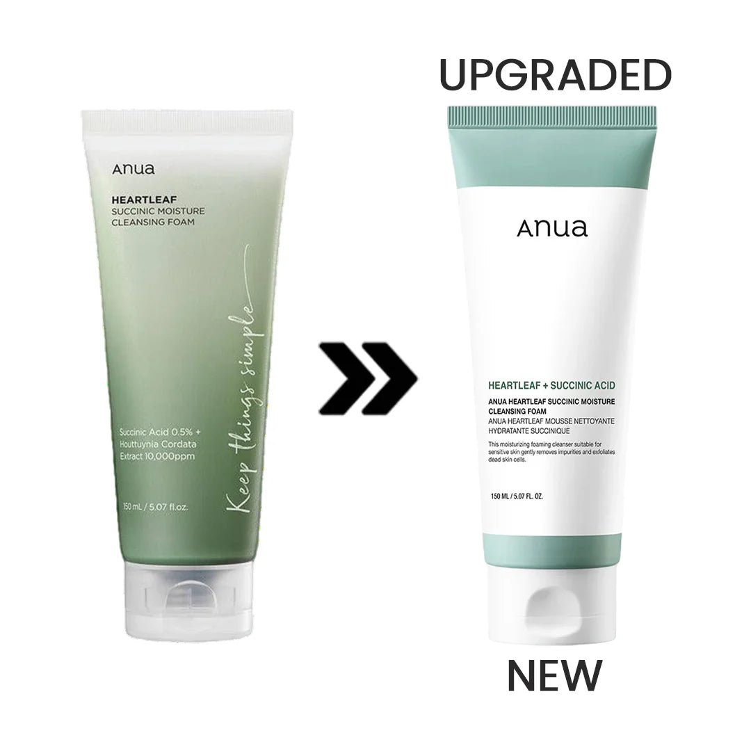 Anua Heartleaf Succinic Moisture Cleansing Foam 150ml Lakinza K-beauty