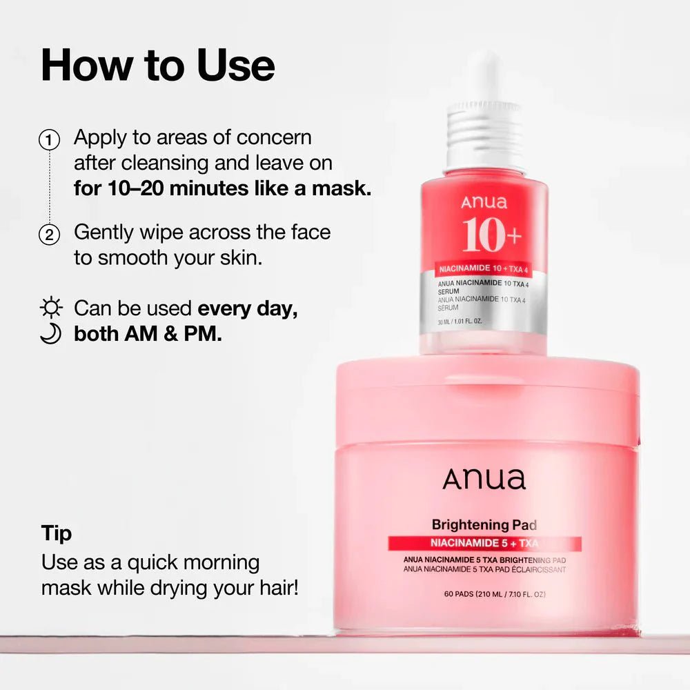 Anua Naicinamide TXA Dark Spots Brightening Duo | Lakinza K - beauty Canada