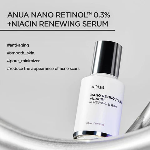 Anua Nano Retonol 0.3% + Niacin Renewing Serum 30ml Lakinza K-beauty