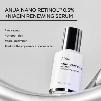 Anua Nano Retonol 0.3% + Niacin Renewing Serum 30ml | Lakinza K - beauty Canada