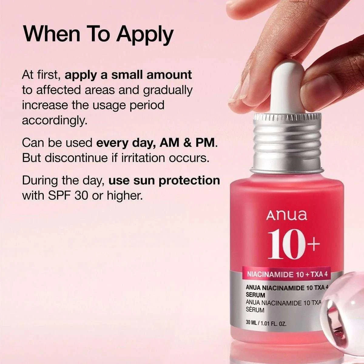 Anua Niacinamide 10% + TXA 4% Dark Spots Serum 30ml Lakinza K-beauty