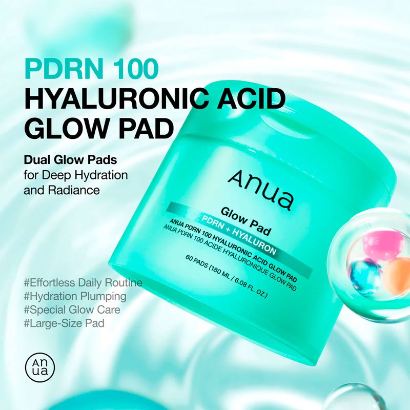 Anua PDRN Hyaluronic Glow Pad 180ml / 60pads Lakinza K-beauty