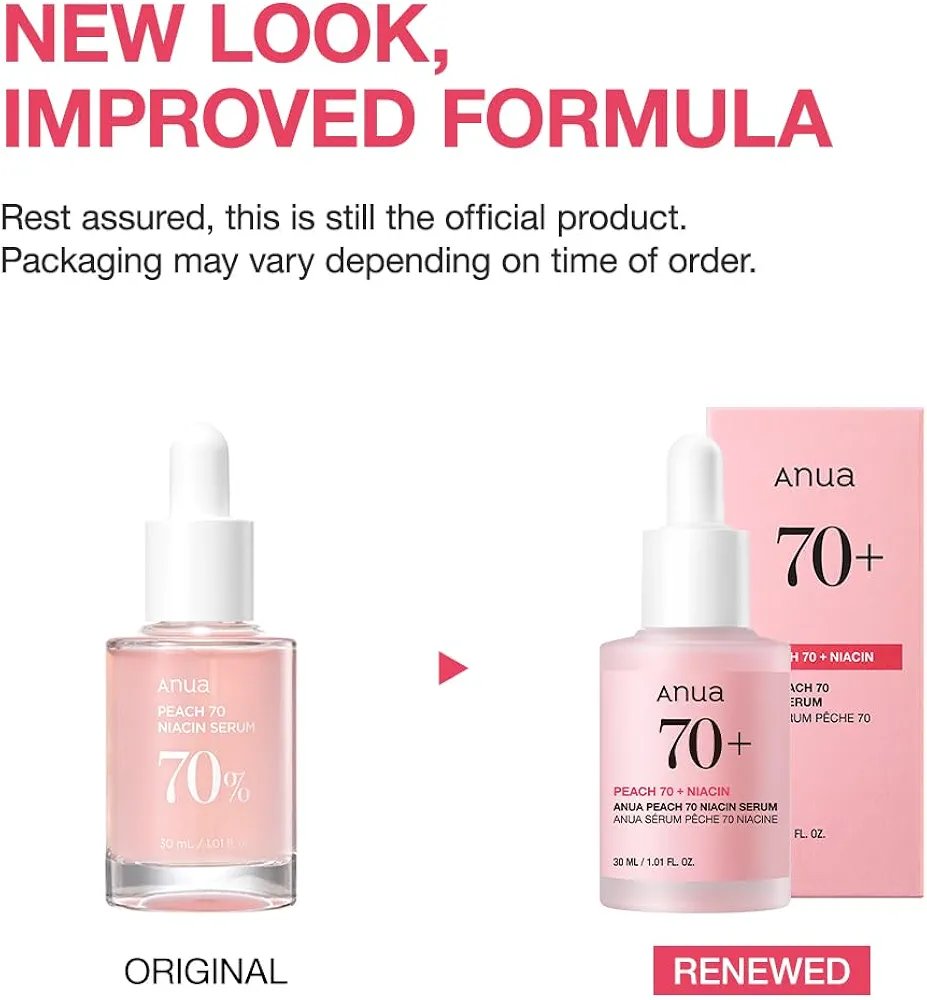 Anua Peach 70% Niacinamide Serum 30ml Lakinza K-beauty