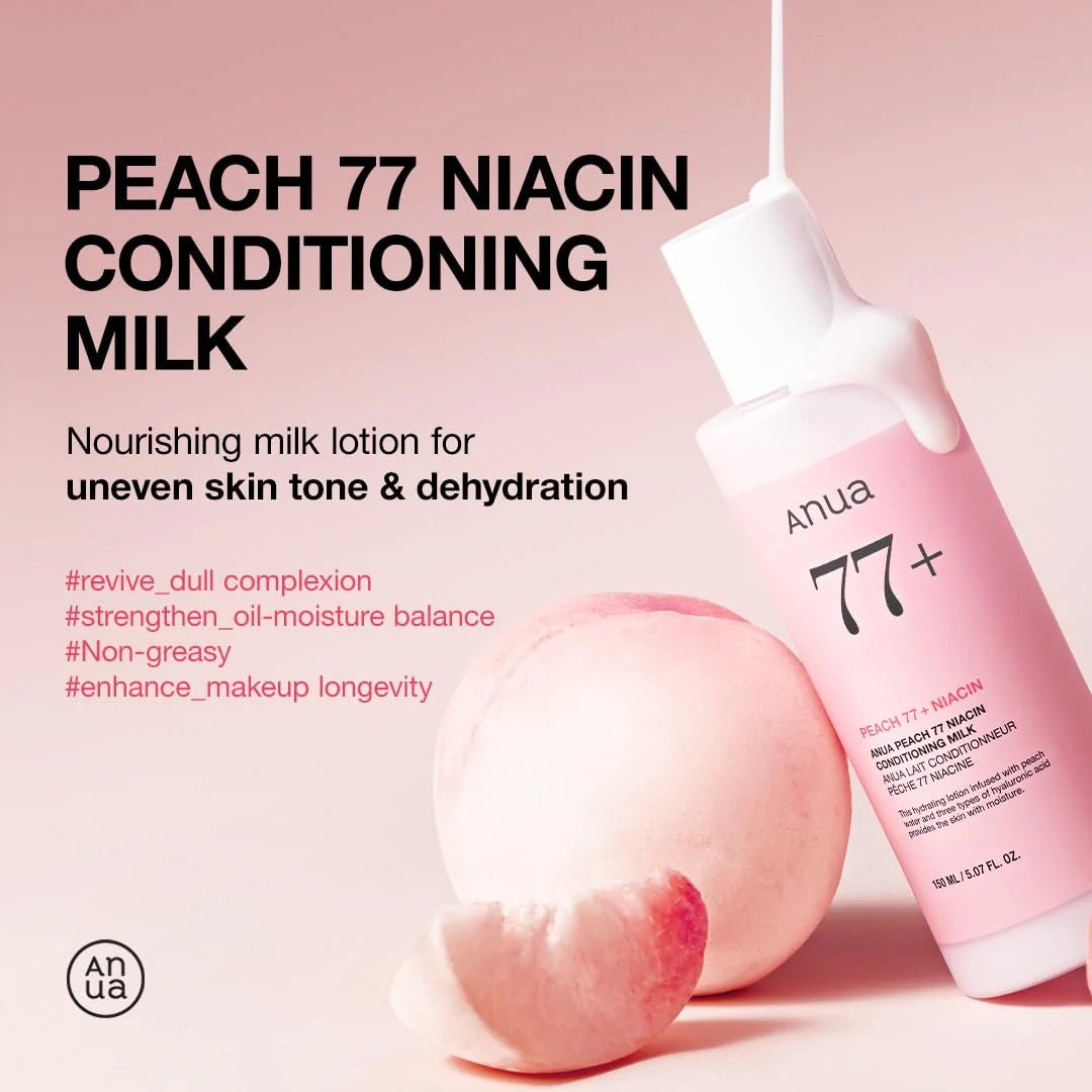 Anua Peach 77 Niacin Conditioning Milk Lotion 150ml Lakinza K-beauty