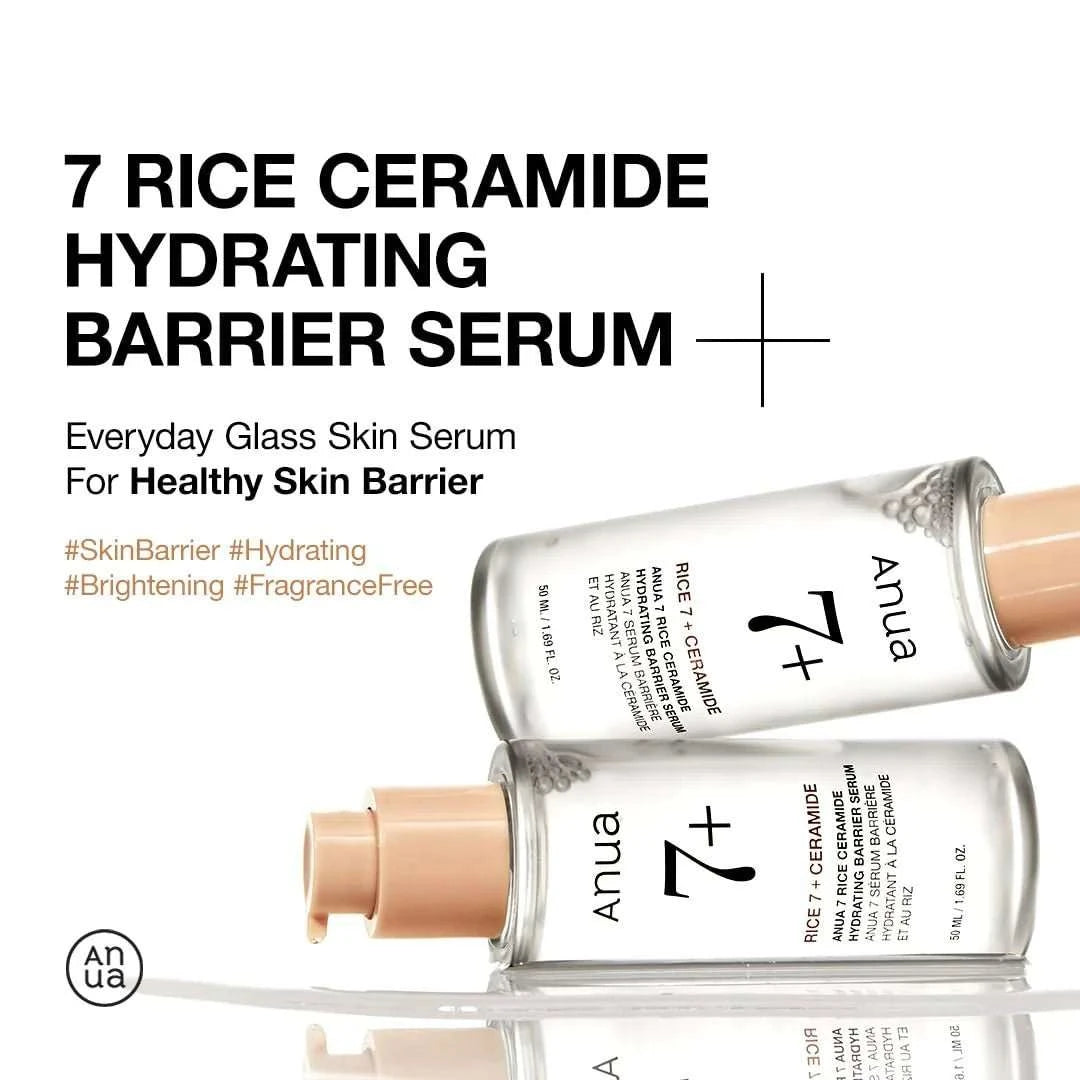 Anua Rice 7 Ceramide Hydrating Barrier Serum 50ml Lakinza K-beauty
