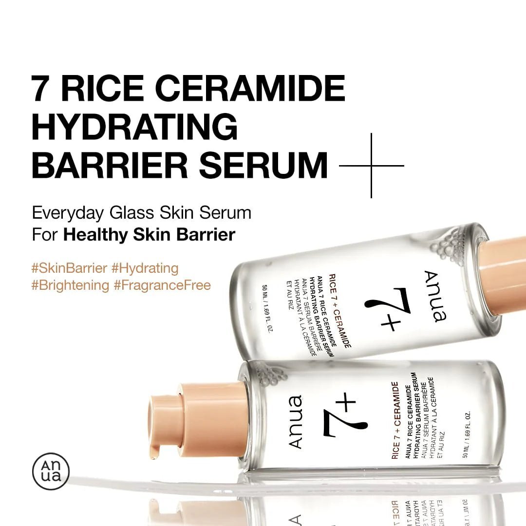 Anua Rice 7 Ceramide Hydrating Barrier Serum 50ml | Lakinza K - beauty Canada