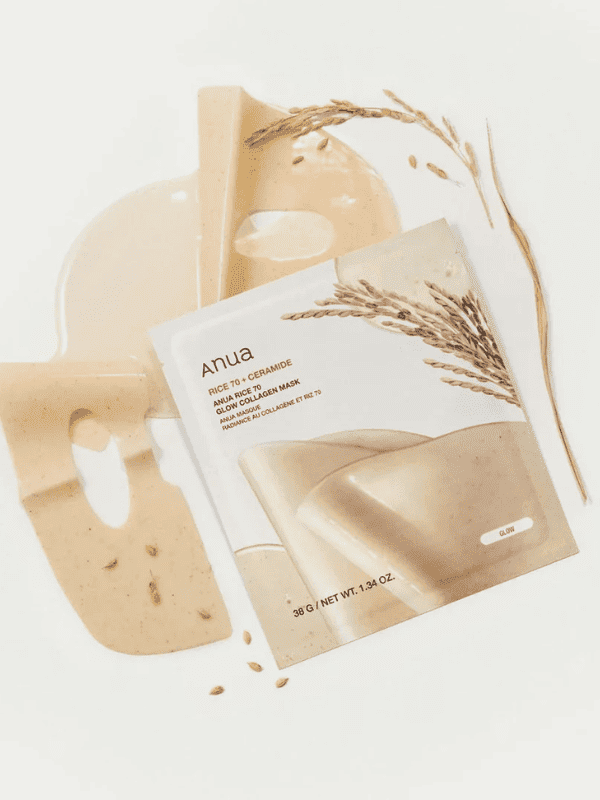 Anua Rice 70 Glow Collagen Mask 38g Lakinza K-beauty