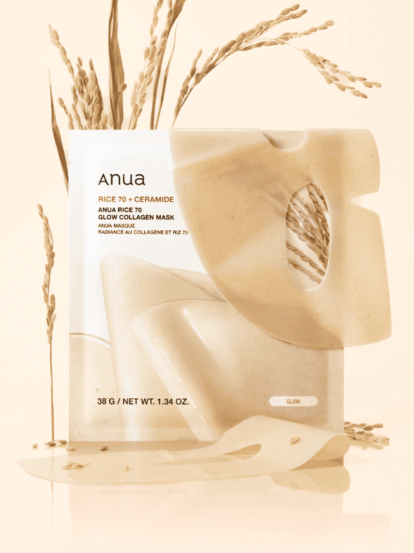 Anua Rice 70 Glow Collagen Mask 38g Lakinza K-beauty