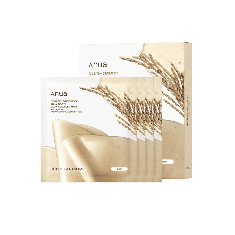 Anua Rice 70 Glow Collagen Mask 38g Lakinza K-beauty