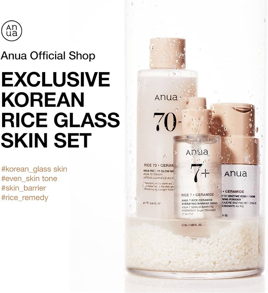 anua 70+ Rice Toner & Essence セット Anua Rice 70 Glow Milky Toner 250ml – Lakinza K-beauty
