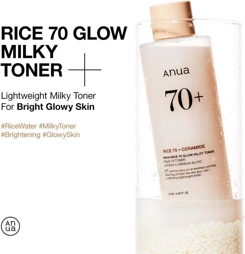 Anua Rice 70 Glow Milky Toner 250ml Lakinza K-beauty