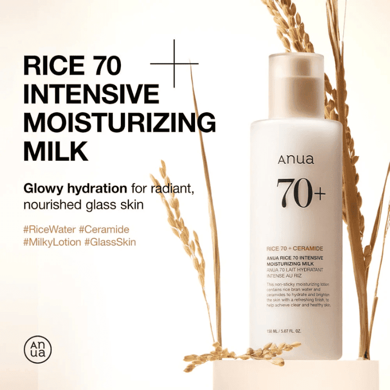 Anua Rice 70 Intensive Moisturizing Milk 150ml Lakinza K-beauty