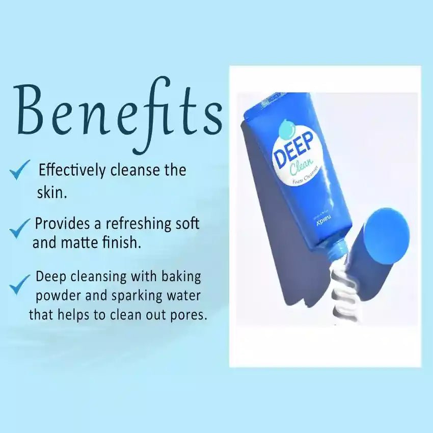 APIEU Deep Clean Foam Cleanser Pore 130ml | Lakinza K - beauty Canada