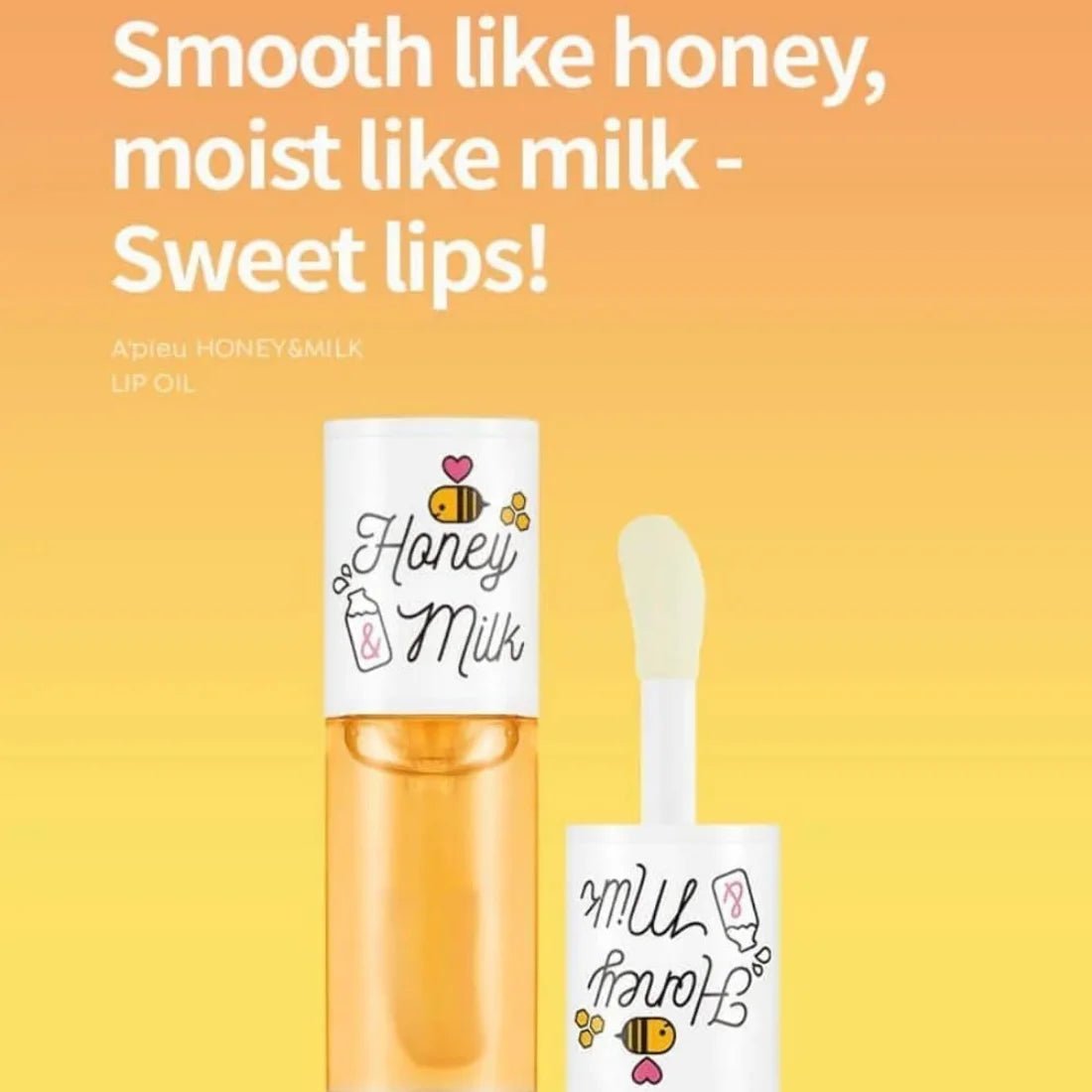 APIEU Honey & Milk Lip Oil 5g Lakinza K-beauty