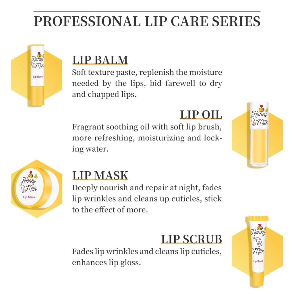 APIEU Honey & Milk Lip Scrub 8ml | Lakinza K - beauty Canada