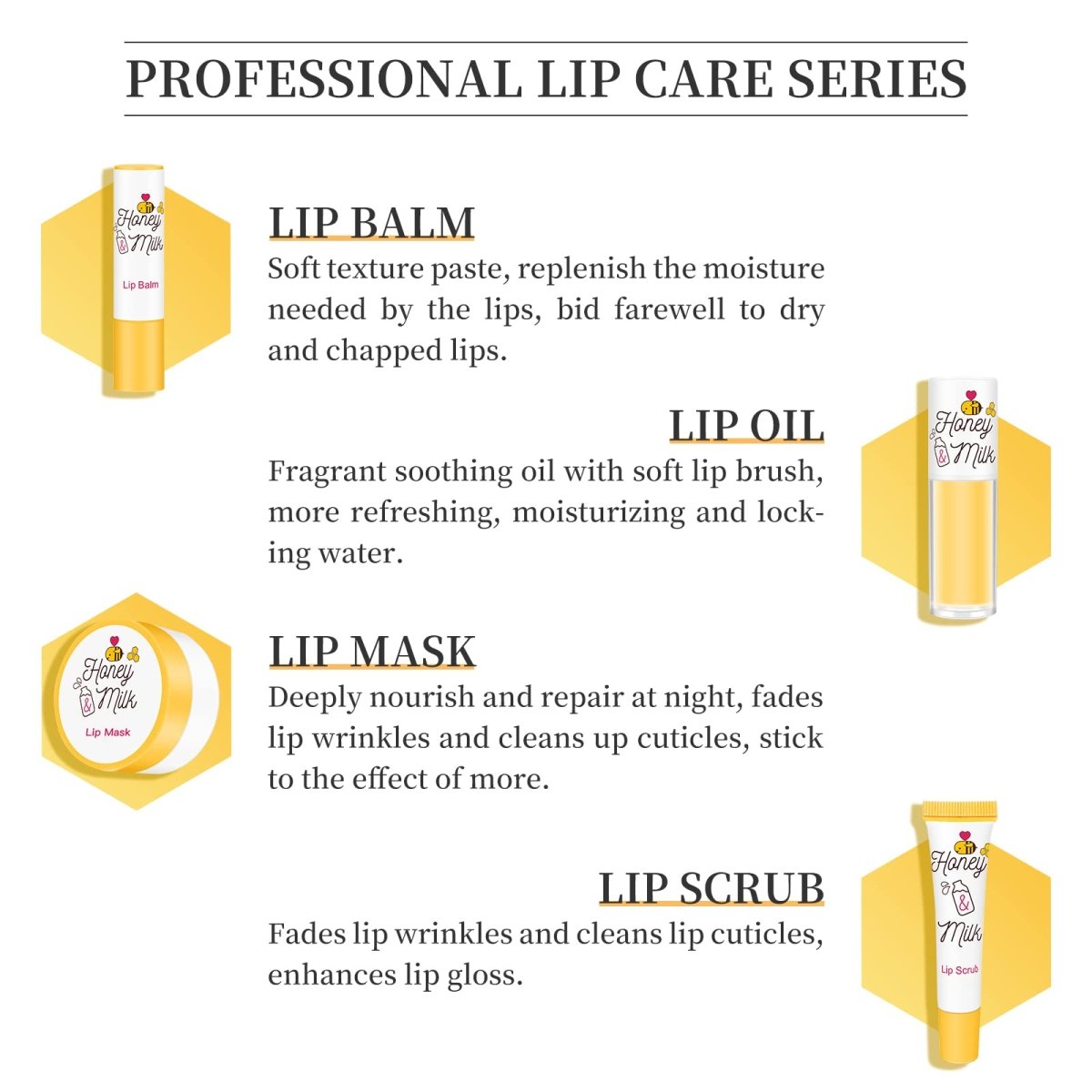 APIEU Honey & Milk Lip Scrub 8ml | Lakinza K - beauty Canada