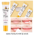 APIEU Honey & Milk Lip Scrub 8ml | Lakinza K - beauty Canada