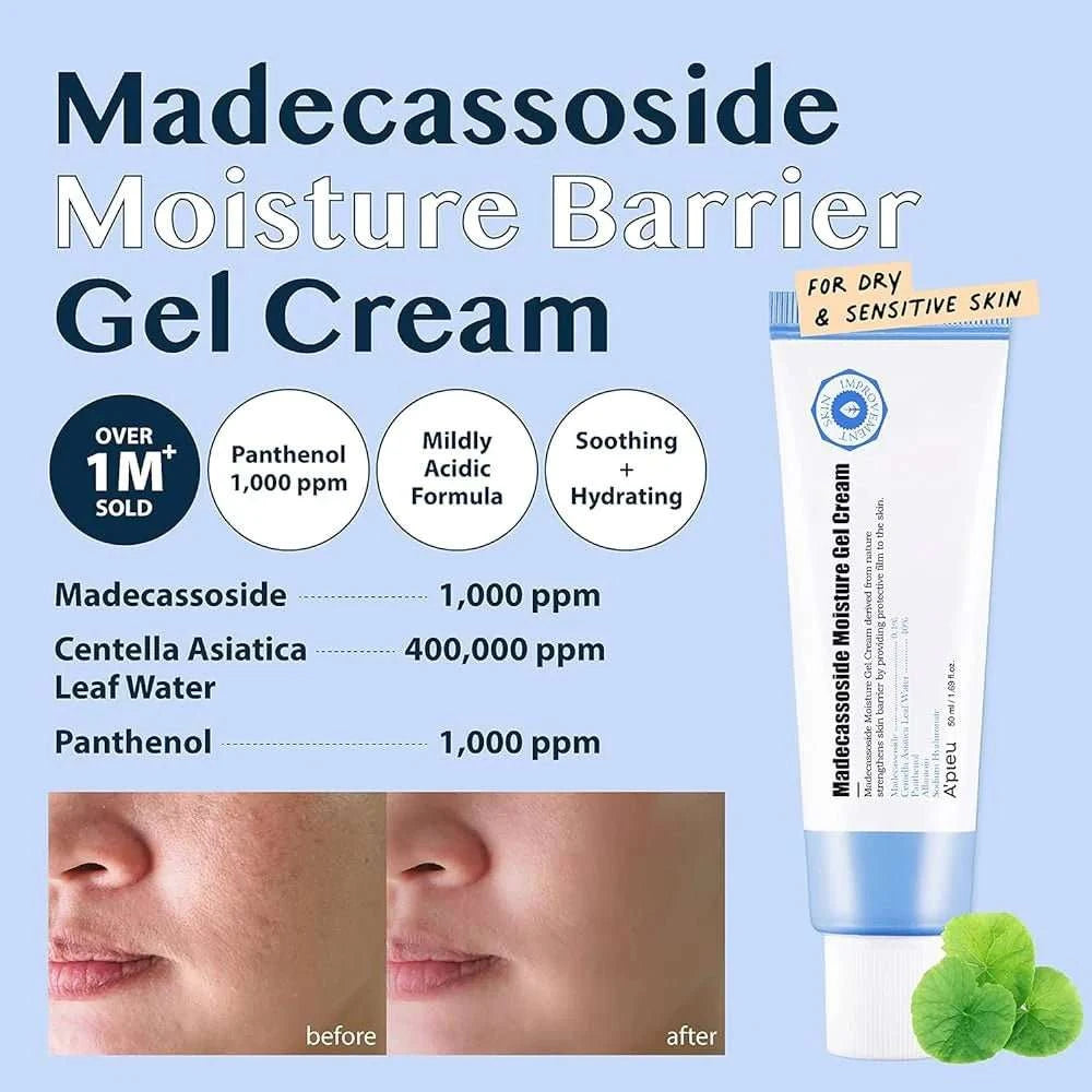 APIEU Madecassoside Moisture Gel Cream 50ml Lakinza K-beauty