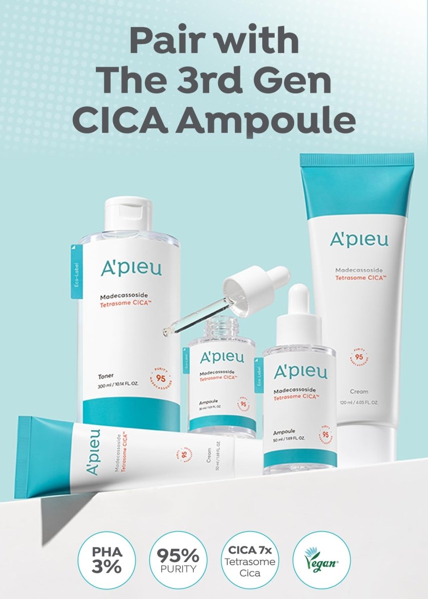 APIEU Madecassoside Tetrasome Cica Cream 50ml Lakinza K-beauty