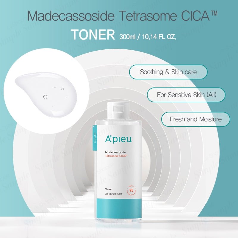APIEU Madecassoside Tetrasome Cica Toner 300ml Lakinza K-beauty