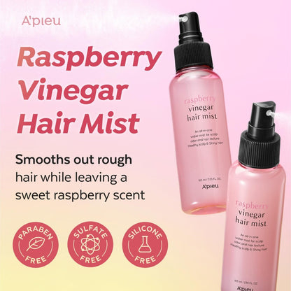 APIEU Raspberry Vinegar Hair Mist 105ml | Lakinza K - beauty Canada