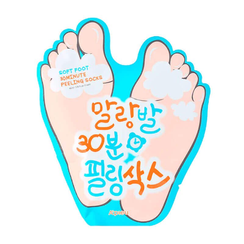 APIEU Soft Foot 30 minutes Peeling Socks 40ml Lakinza K-beauty