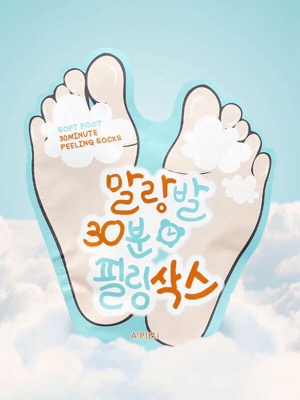 APIEU Soft Foot 30 minutes Peeling Socks 40ml Lakinza K-beauty