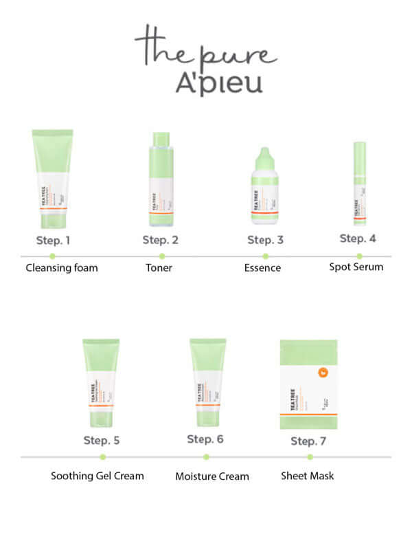 APIEU The Pure Tea Tree Sheet Mask 23g Lakinza K-beauty