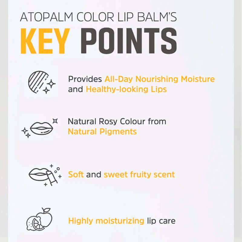 Atopalm Color Lip Balm 3.3g Lakinza K-beauty
