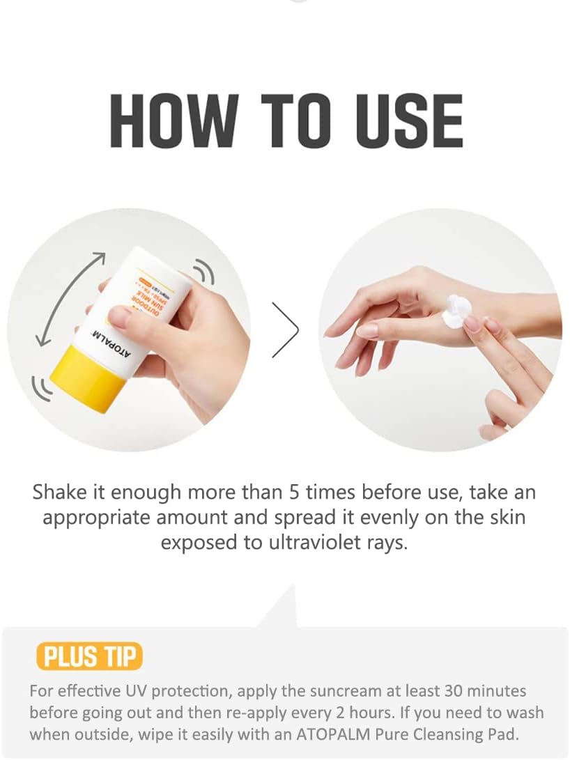 Atopalm Outdoor Sun Milk SPF50+ PA+++ 55g | Lakinza K - beauty Canada