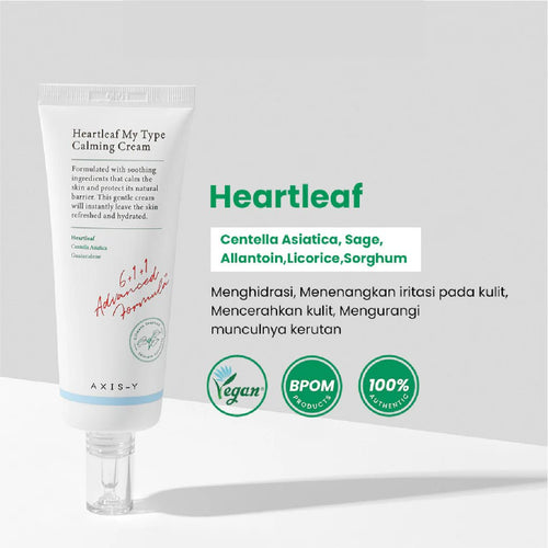 Axis - y Heartleaf My - Type Calming Cream 60ml | Lakinza K - beauty Canada