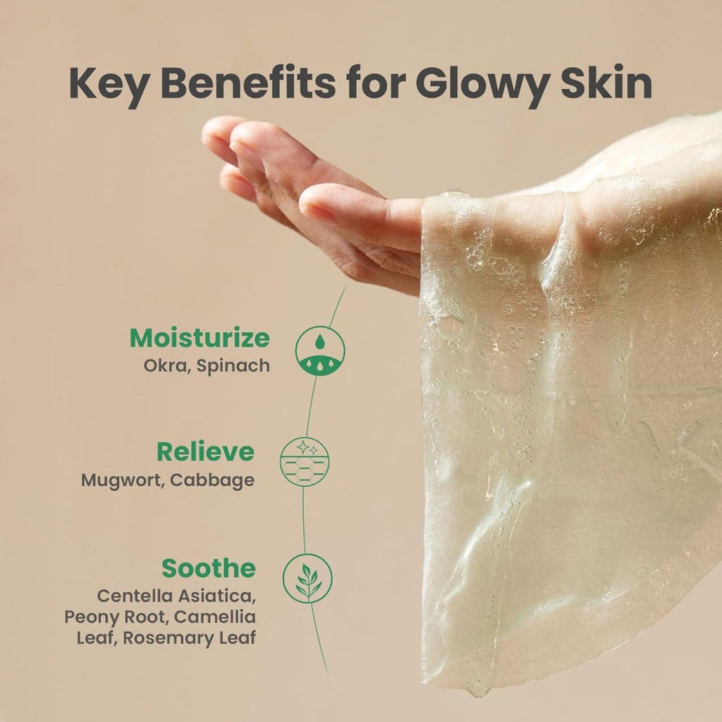 Axis - y Mugwort Green Vital Energy Complex Sheet Mask 27ml | Lakinza K - beauty Canada