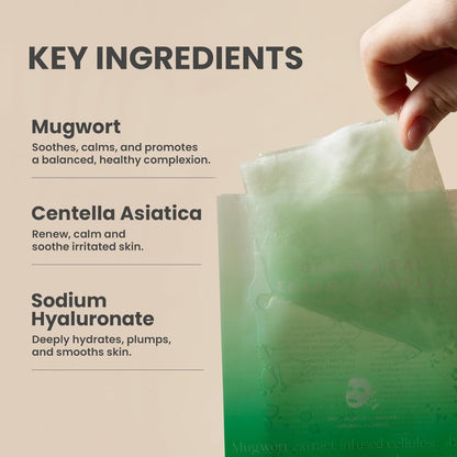 Axis - y Mugwort Green Vital Energy Complex Sheet Mask 27ml | Lakinza K - beauty Canada