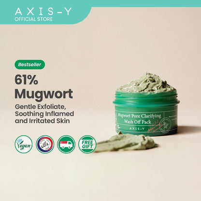 Axis - y Mugwort Pore Clarifying Wash Off Pack 100ml | Lakinza K - beauty Canada